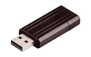 Verbatim 49063 - Lápiz de memoria USB 2.0 de 16 GB PinStripe negro
