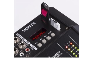 Vonyx AM8A Mezclador de 8 canales con amplificador DSP/BT/SD/USB/MP3