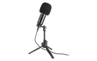 Vonyx CM320B Studio Microphone USB Black with Echo