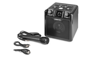 Vonyx SBS50B-DRUM Karaoke Set Black with Drum Pads