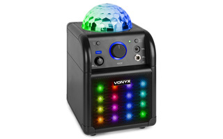 Vonyx SBS50B-PLUS Karaoke Set Black with LED Light Effects