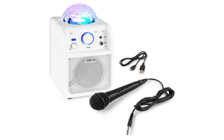 Vonyx SBS50W BT Karaoke Speaker LED Ball White
