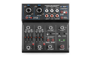 Vonyx VMM401 4-Channel Mixer with USB Audio Interface