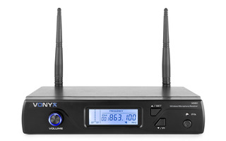 Vonyx WM61 Wireless Microphone UHF 16Ch with 1 Handheld Microphone