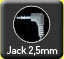 Conexion mediante mini Jack 2.5mm