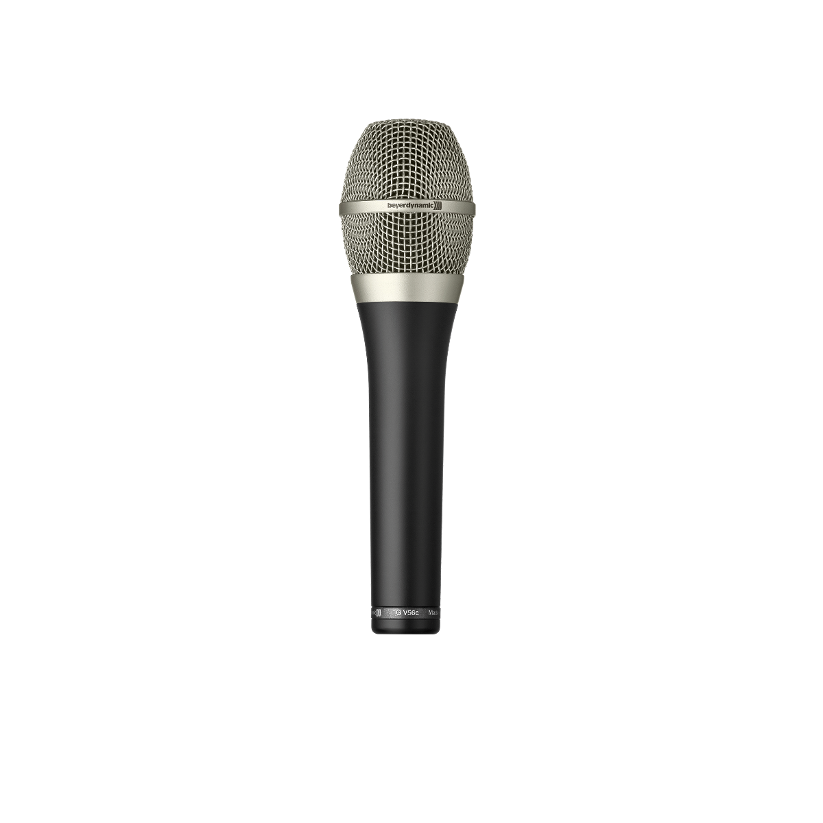 Vista frontal do Beyerdynamic TG V56 com a inscrição TG V56c no aro