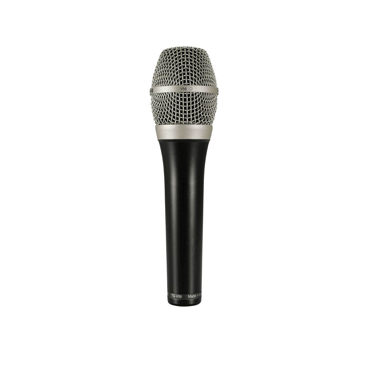 Microfone de condensador Beyerdynamic TG V56 com corpo preto e grelha prateada