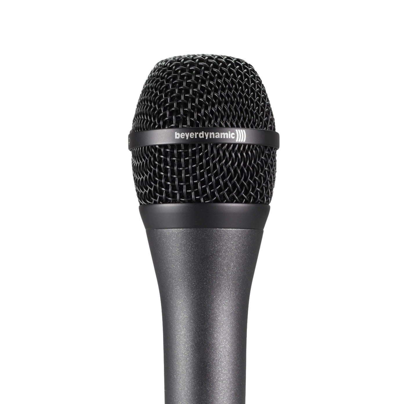 Primer plano de la cabeza del Beyerdynamic TG V70 con la rejilla metálica