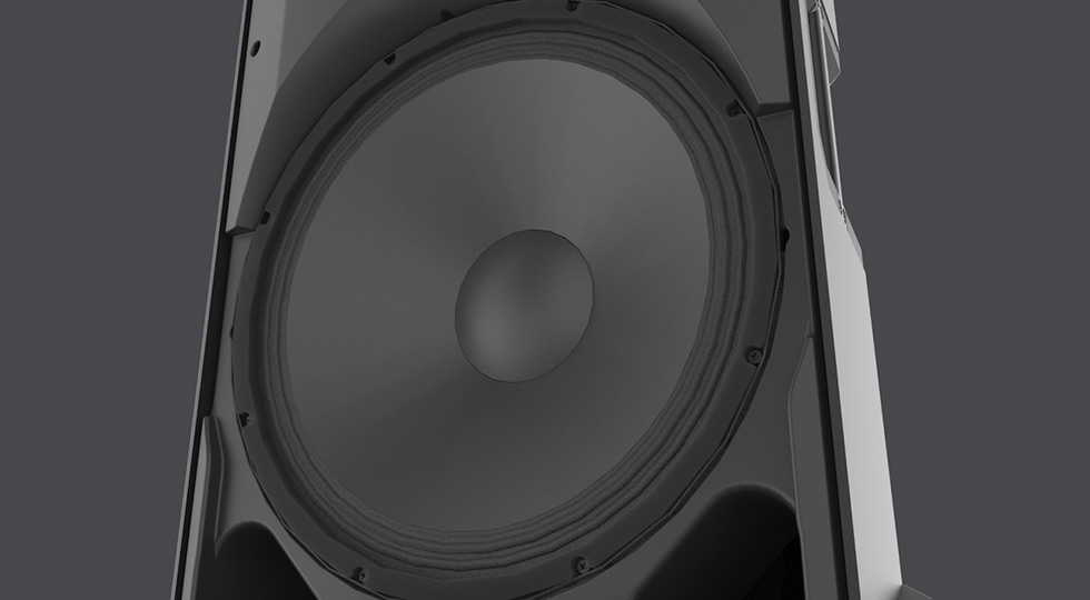 Woofer de 15 pulgadas del altavoz Mackie Thump15v4