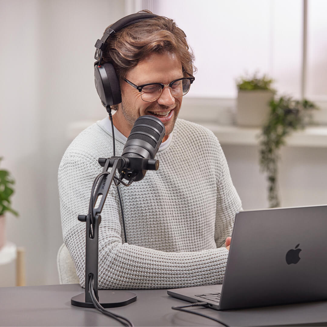 PodMic USB en DS2 conectado a MacBook