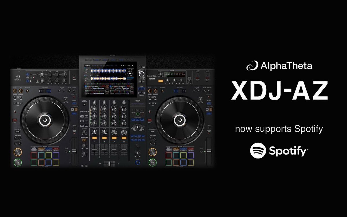 AlphaTheta XDJ-AZ ya es compatible con Spotify gracias a Streaming Direct Play