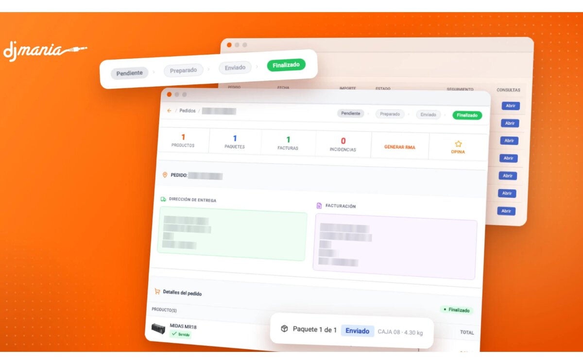 Cómo gestionar tu pedido en DJMania.es