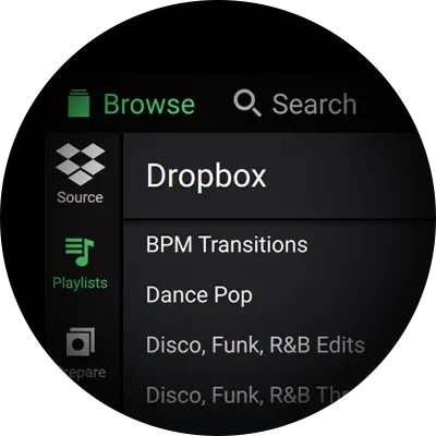 Integraci&oacute;n de Dropbox en Engine DJ OS para pinchar desde la nube