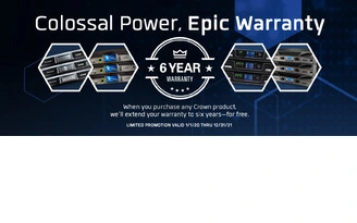 Garantía etapas de potencia Crown