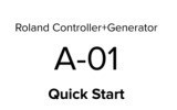 Roland A-01: Guía de Inicio Rápido
